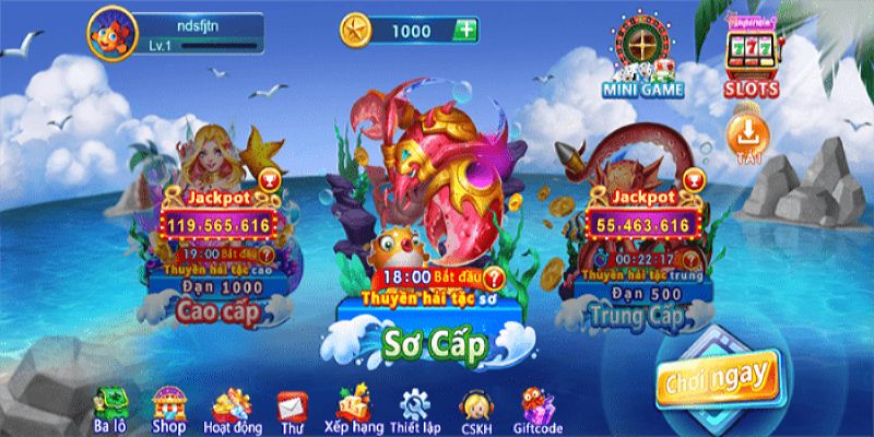 Một số game săn cá đổi thưởng hot hit